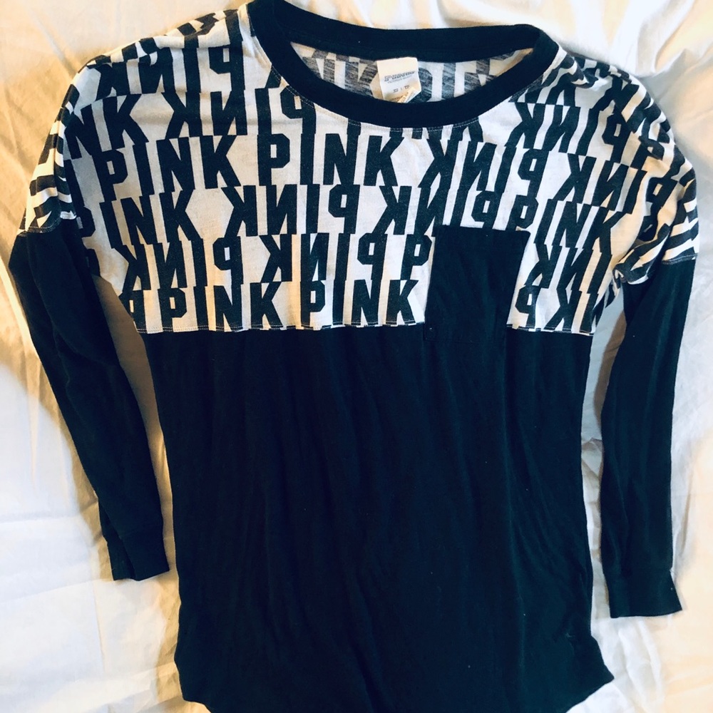 PINK L/S Top and Forever 21 Gray Jeans
